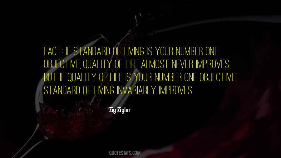 Quotes About Standard Of Life #1269834