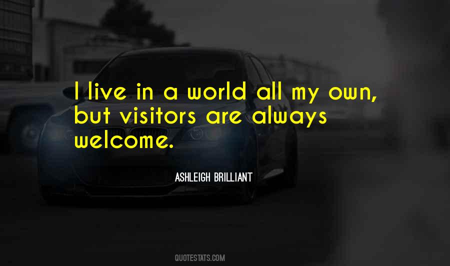 Welcome Visitors Quotes #1301570