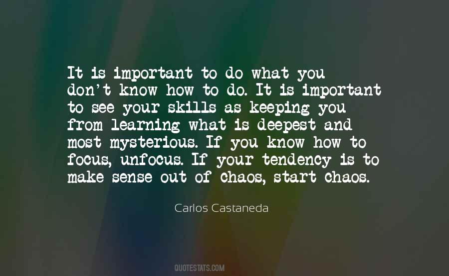 Quotes About Learning What's Important #712465