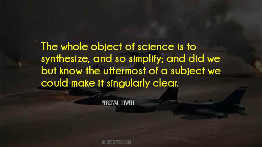 Quotes About Science Subject #773869