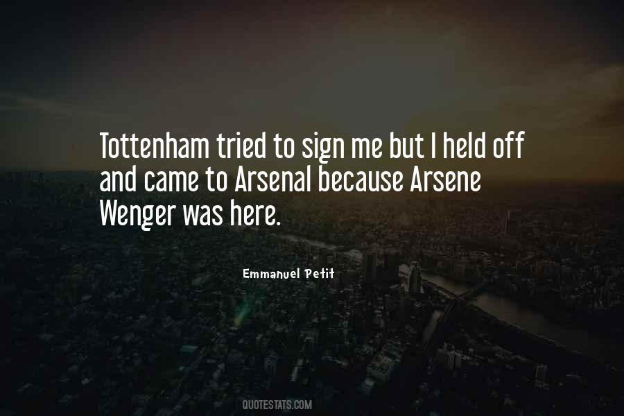 Wenger's Quotes #914007