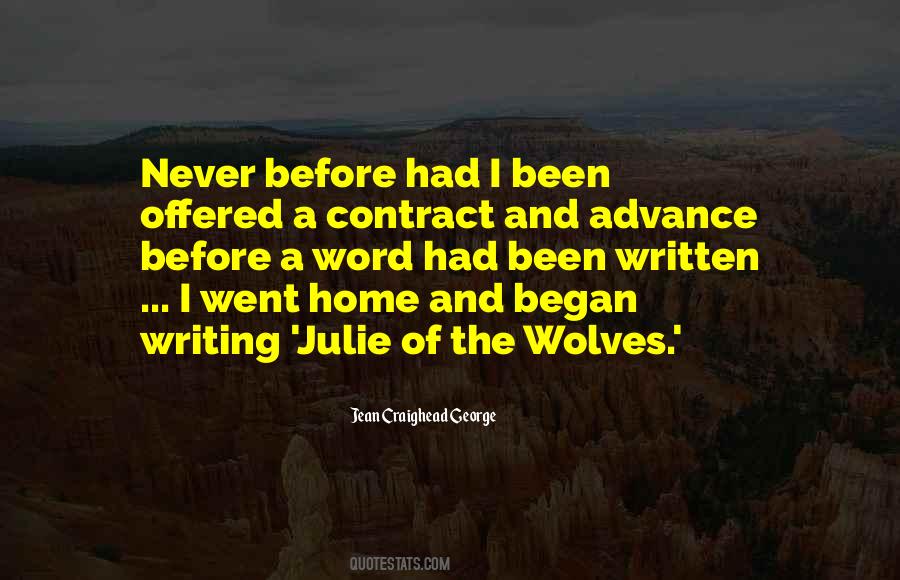 Went Home Quotes #1334600