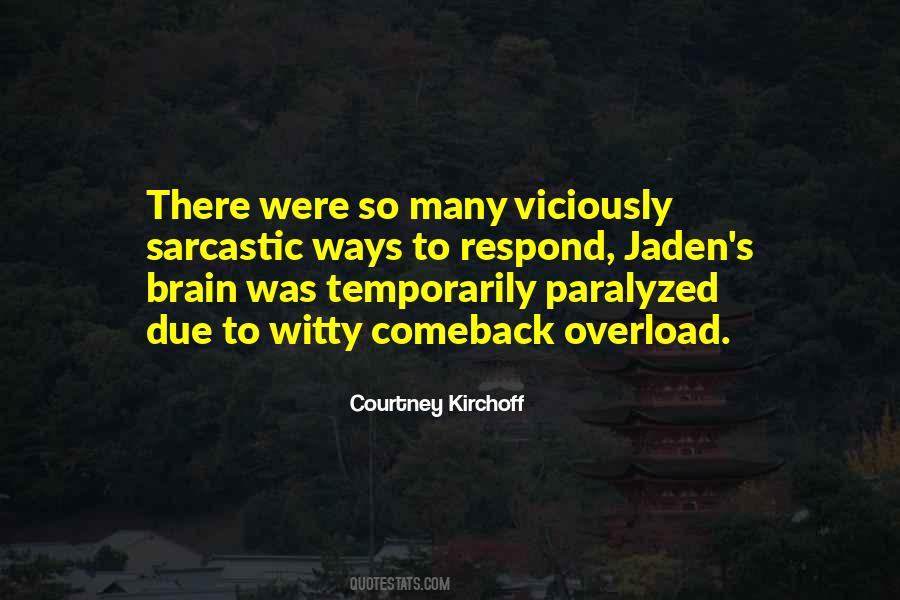 Quotes About Brain Overload #142001