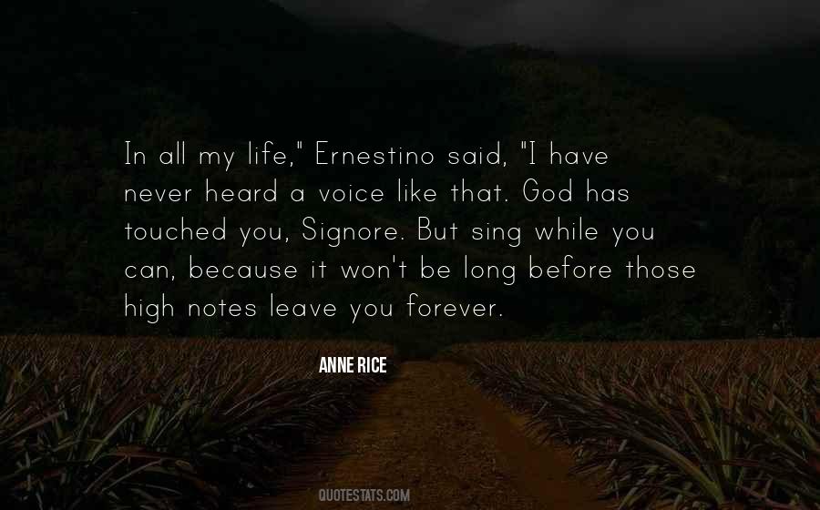 Quotes About A Voice #1213191