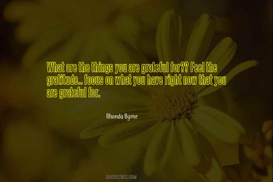 What Are You Grateful For Quotes #1309791