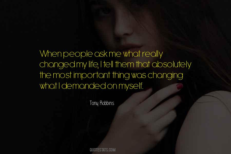 What Changed My Life Quotes #1152505