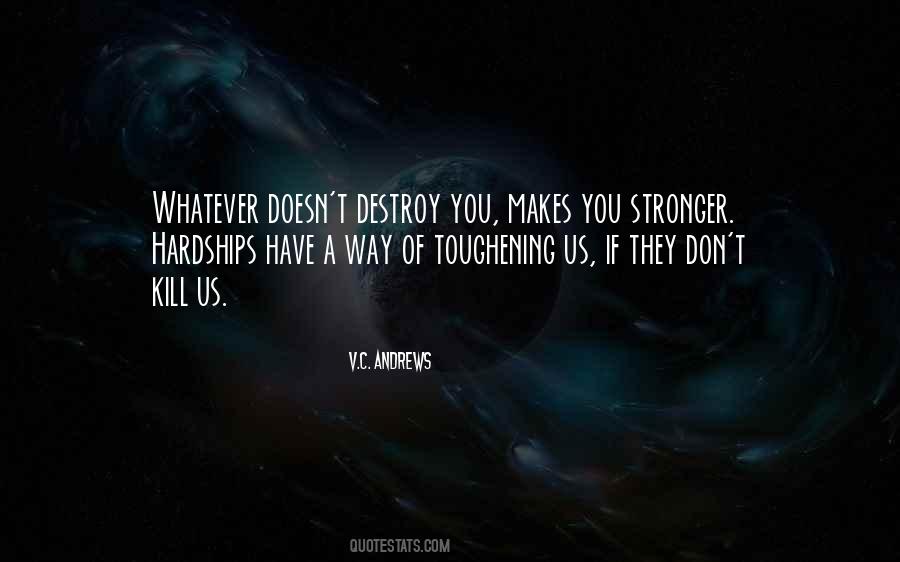 What Doesn't Kill Us Makes Us Stronger Quotes #787913