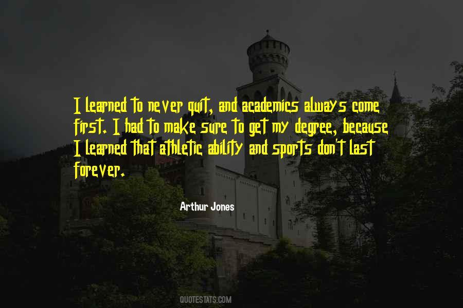 Quotes About Sports And Academics #564410