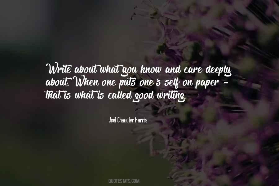 What Is Good Writing Quotes #1181552