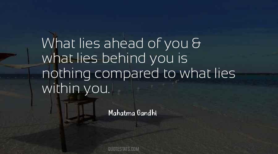 What Lies Ahead Quotes #1527286