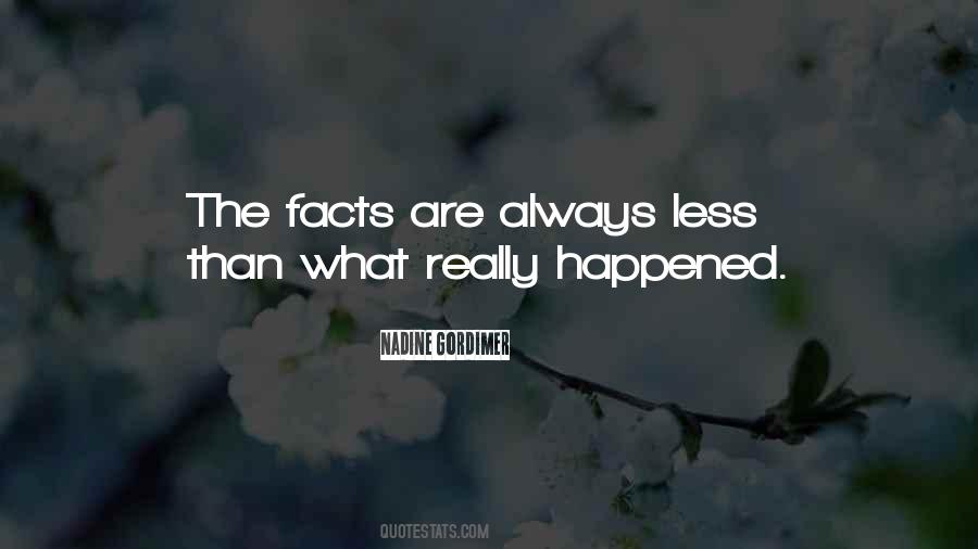 What Really Happened Quotes #140673