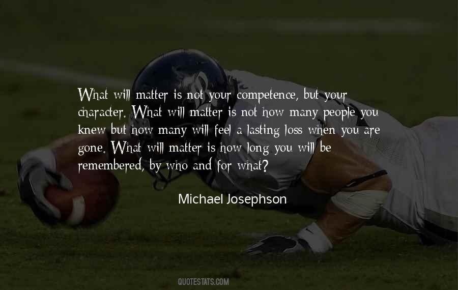 What Will Matter Quotes #974659