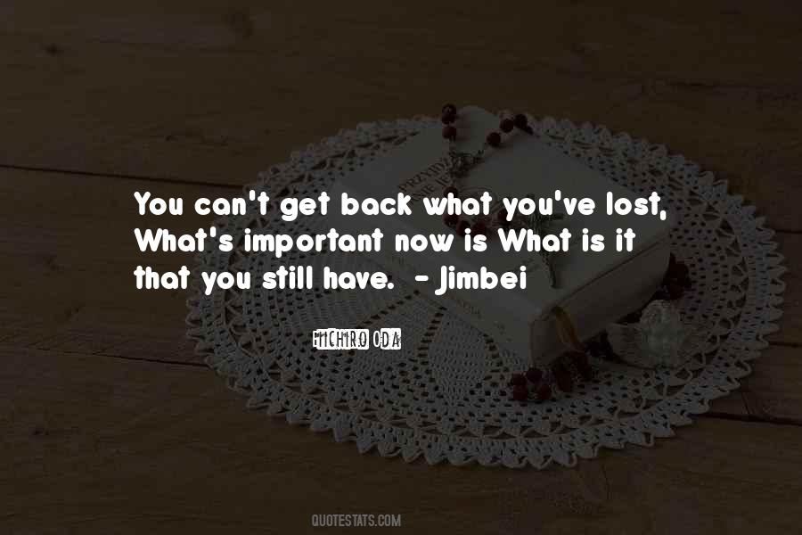 What You've Lost Quotes #754788