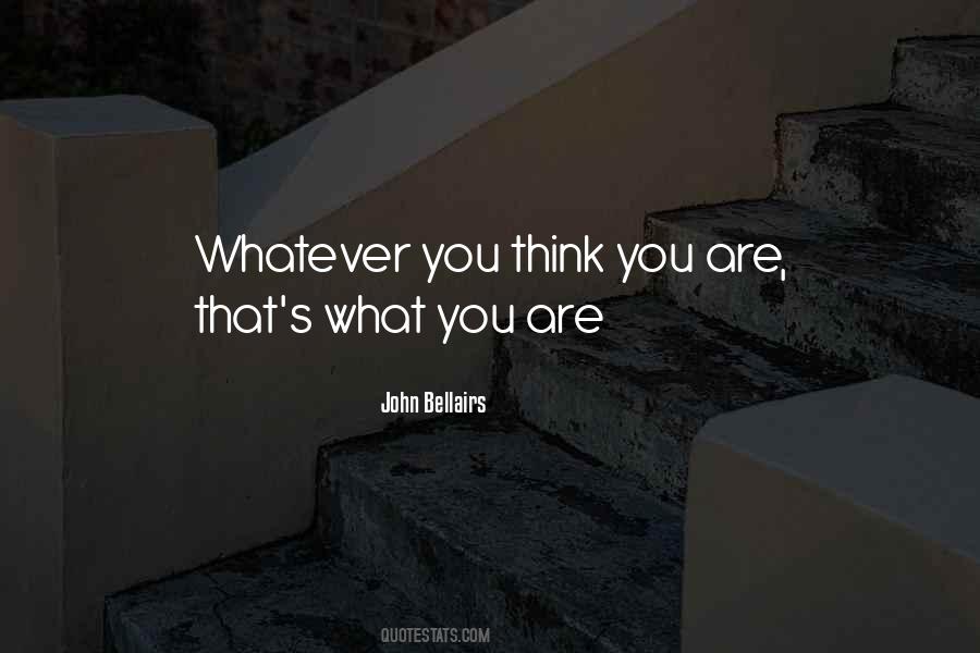 Whatever You Think Quotes #1092690