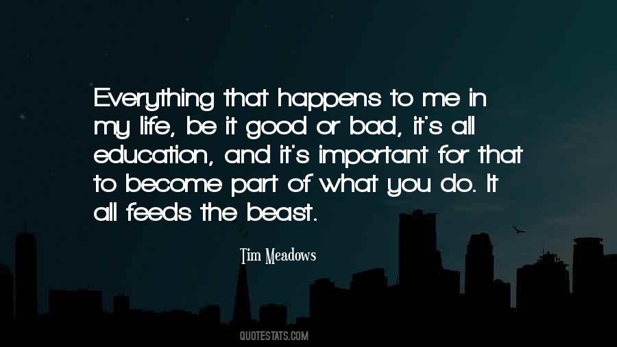 When Everything Is Going Good Something Bad Happens Quotes #78329