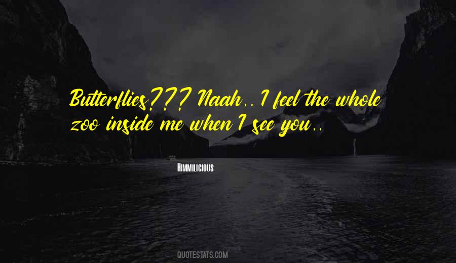 When I See You I Feel Quotes #116469