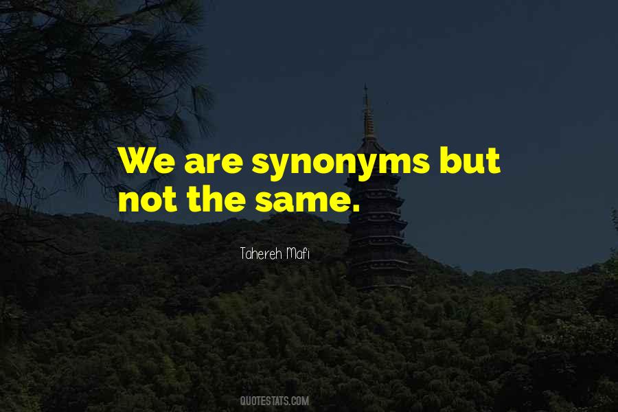 Quotes About Synonyms #324756