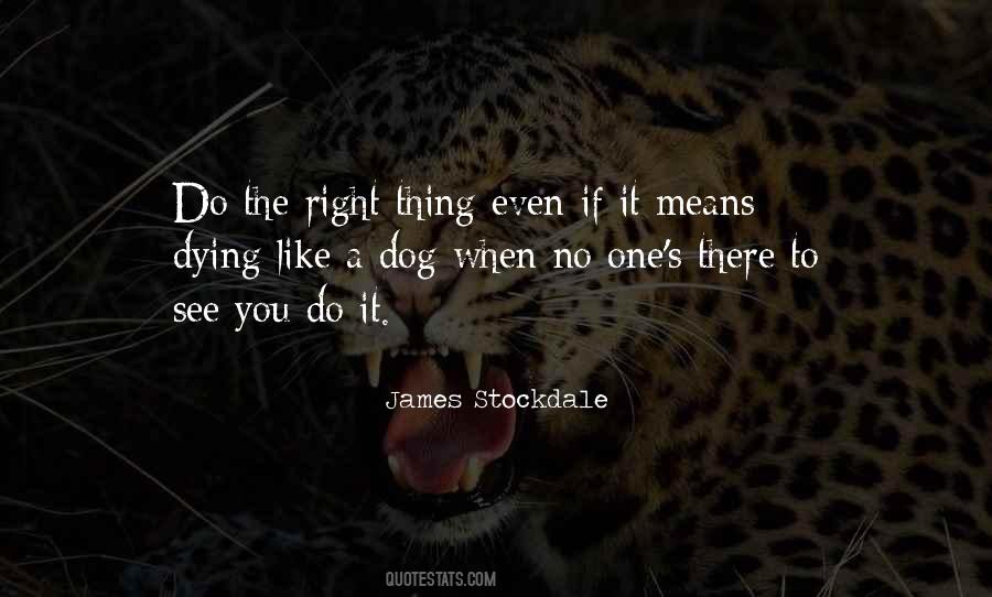 When You Do The Right Thing Quotes #1098129