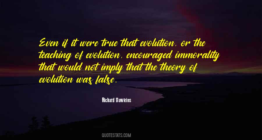 Quotes About Theory Of Evolution #192163