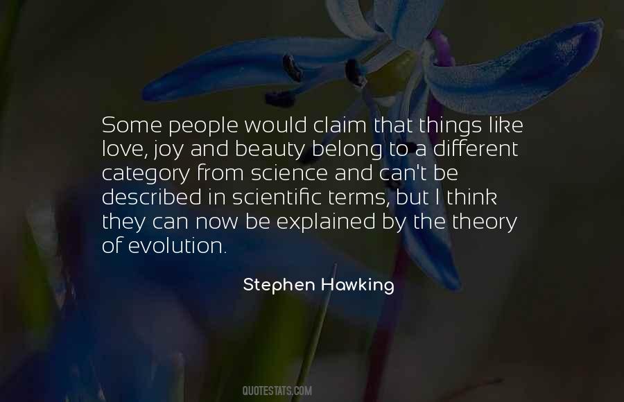 Quotes About Theory Of Evolution #263626