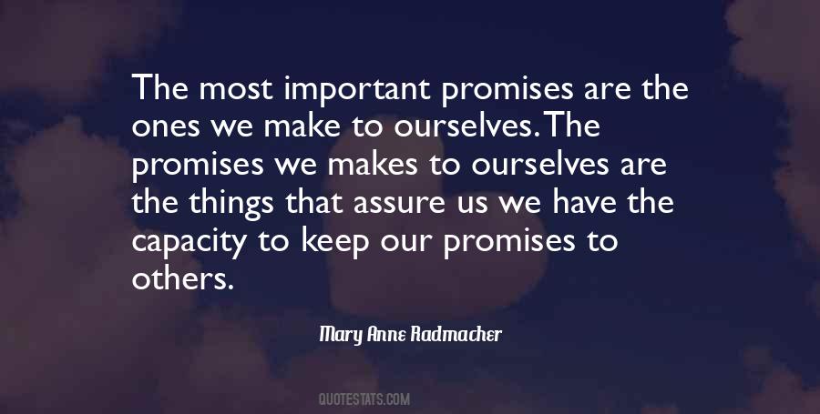 When You Make A Promise Quotes #219643