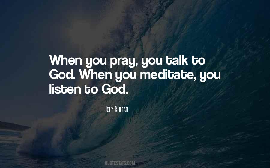 When You Pray Quotes #181201