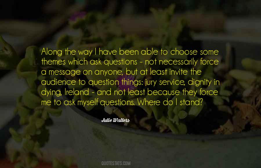 Where Do I Stand Quotes #997431