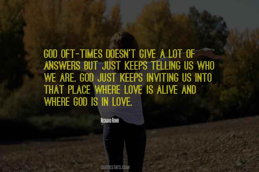 Where God Quotes #1239468