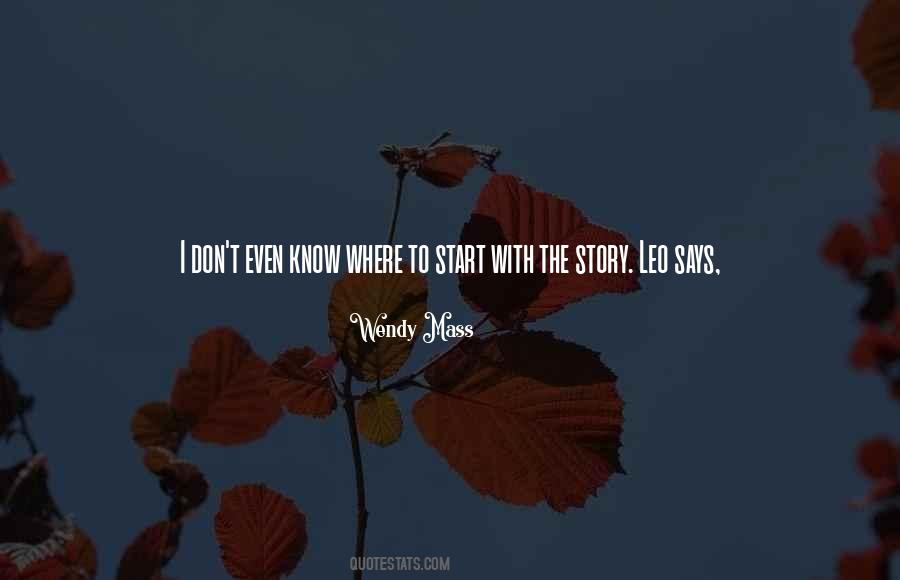 Where To Start Quotes #303660