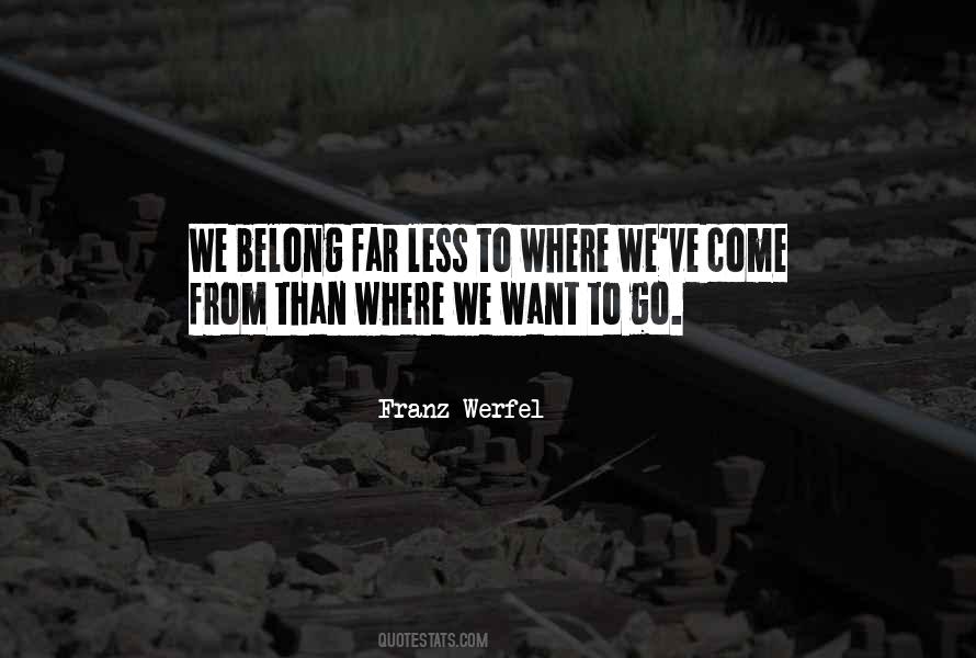 Where We Belong Quotes #359646