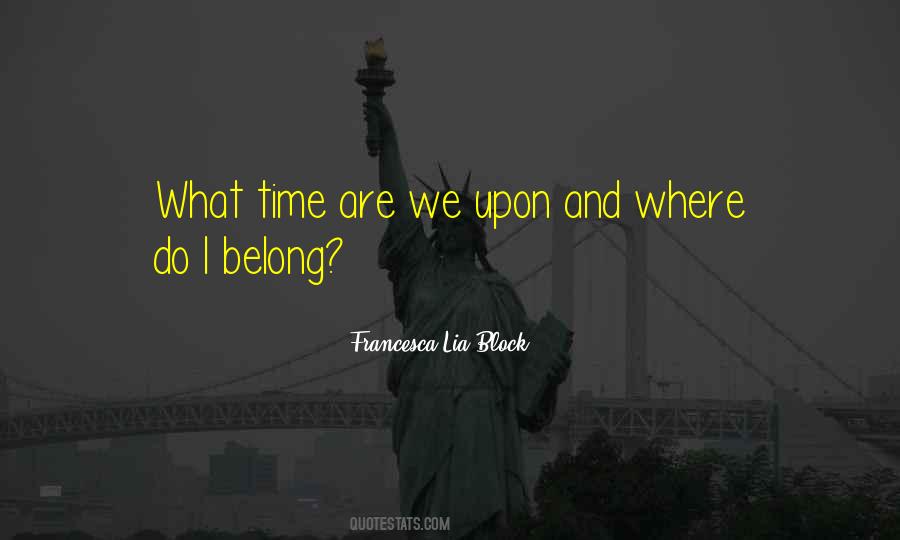 Where We Belong Quotes #870073