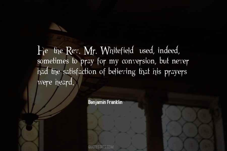 Whitefield Quotes #1109590