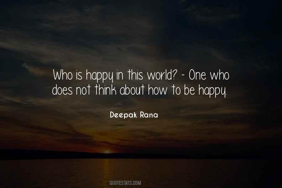Who Is Happy Quotes #294576