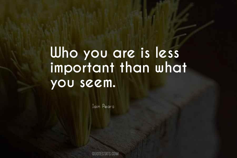 Who Is Important Quotes #112138