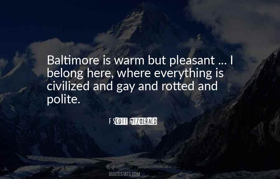 Quotes About Baltimore #183467