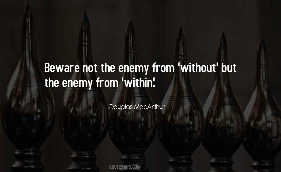 Quotes About Enemy Within #292616