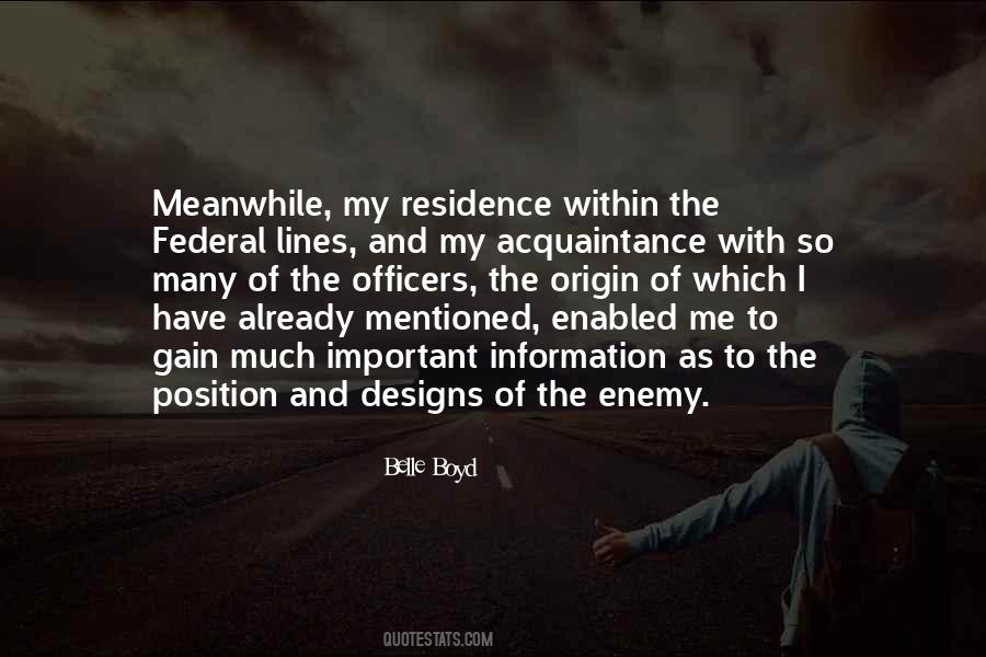 Quotes About Enemy Within #999084