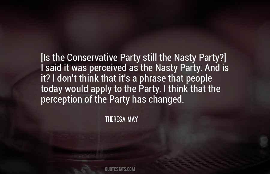 Quotes About Conservative Party #1549780