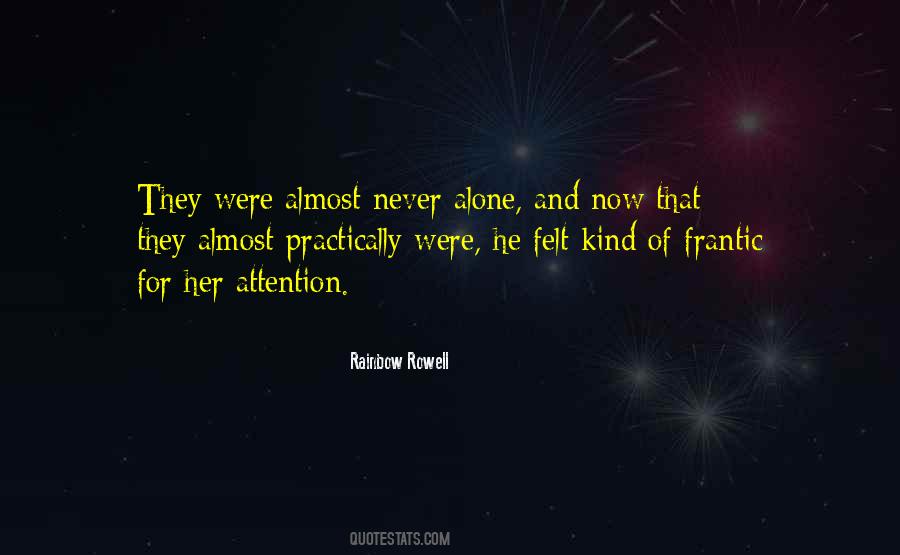 Why Am I Alone Quotes #1470