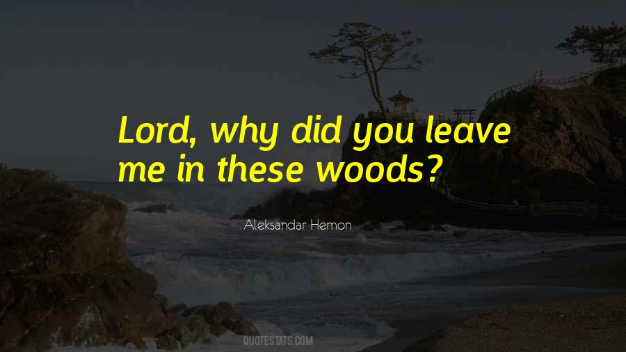 Why Did You Leave Quotes #1267095