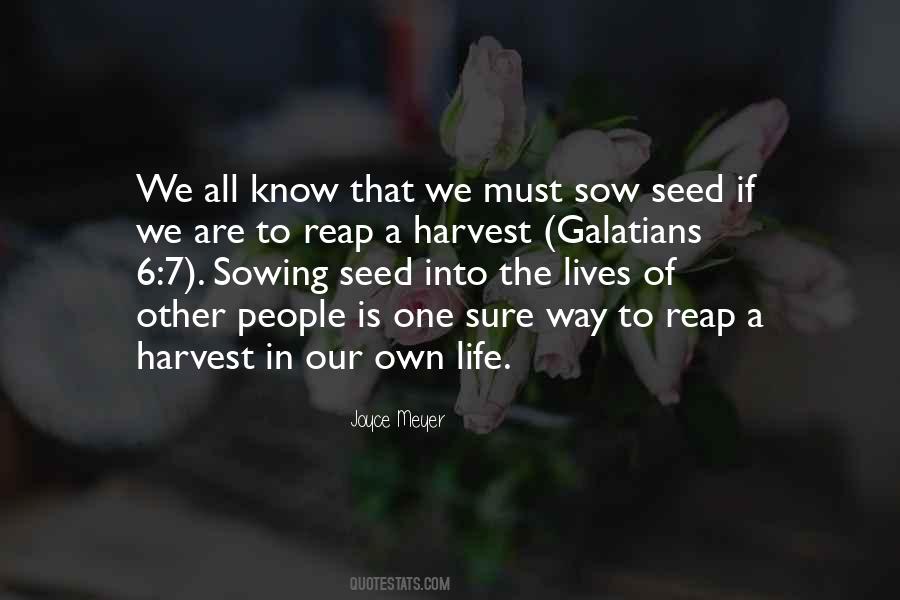 Quotes About Sowing A Seed #370591