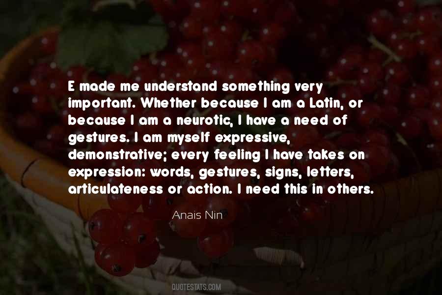 Quotes About Expression Of Feeling #263634 Quotes About Expression Of Feeling #263634