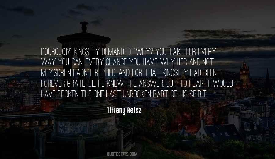 Why Her Why Not Me Quotes #646979