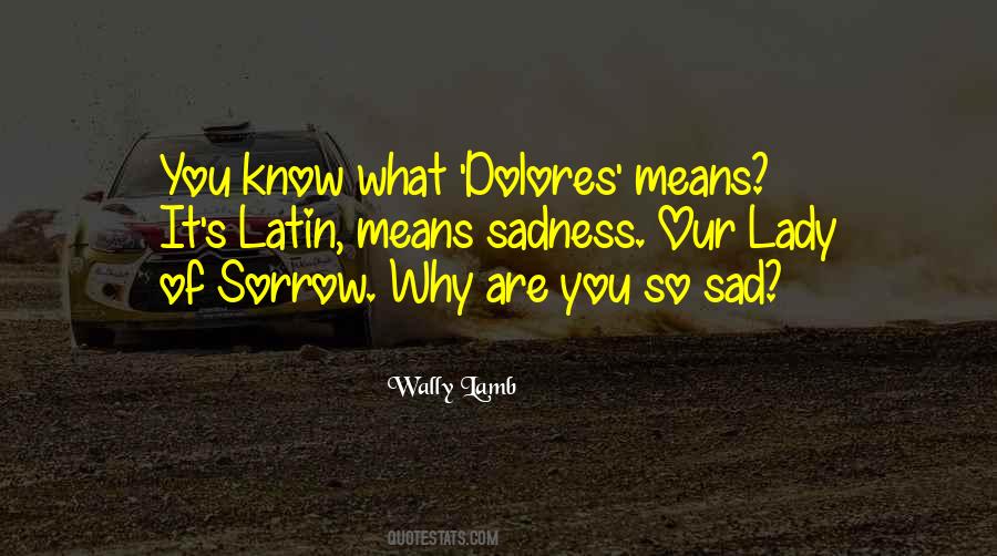 Why So Sad Quotes #555715