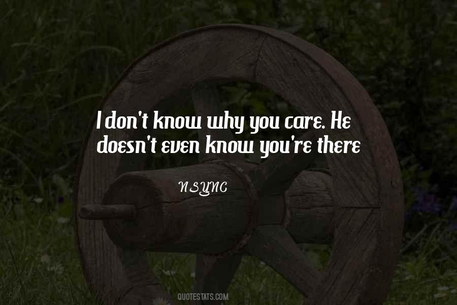 Why You Care Quotes #127336