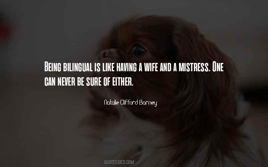 Wife Mistress Quotes #1818353
