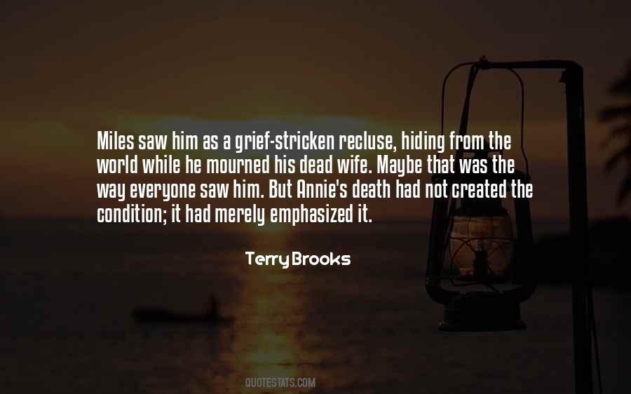 Wife's Death Quotes #508069