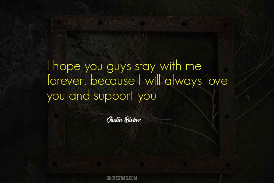 Will Always Support You Quotes #198977