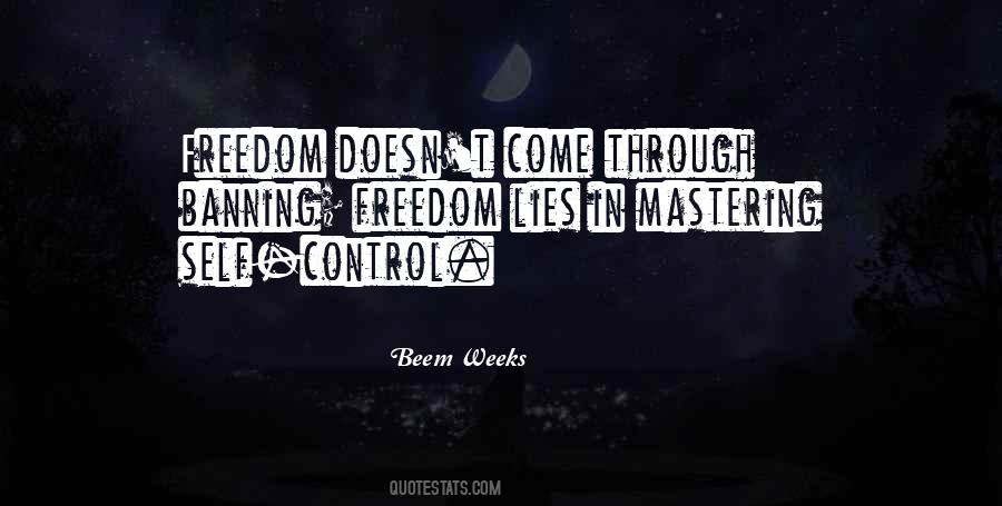 Quotes About Freedom And Control #135072