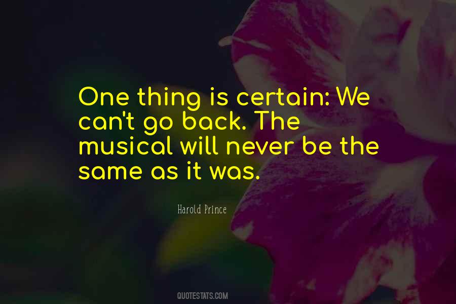 Will Never Go Back Quotes #78243